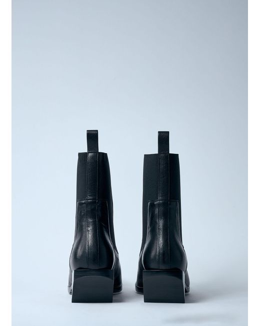 Rick Owens Blue Stivali Leather Boots for men