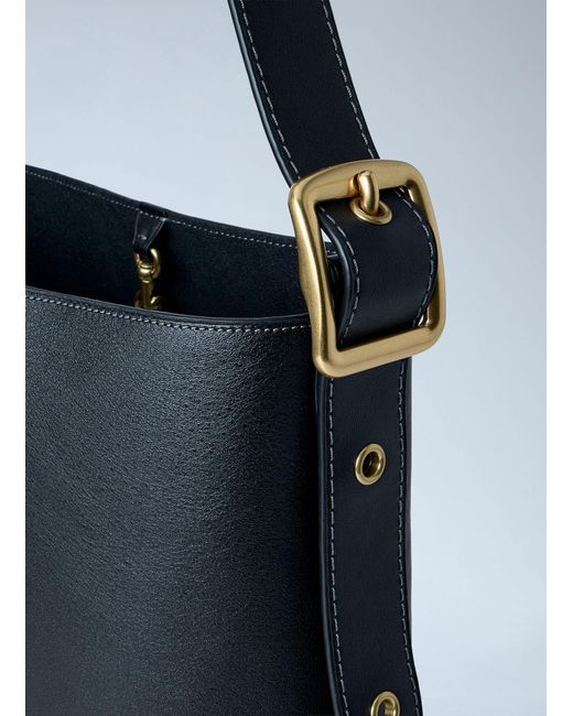 COACH Blue Bleecker Bucket Bag
