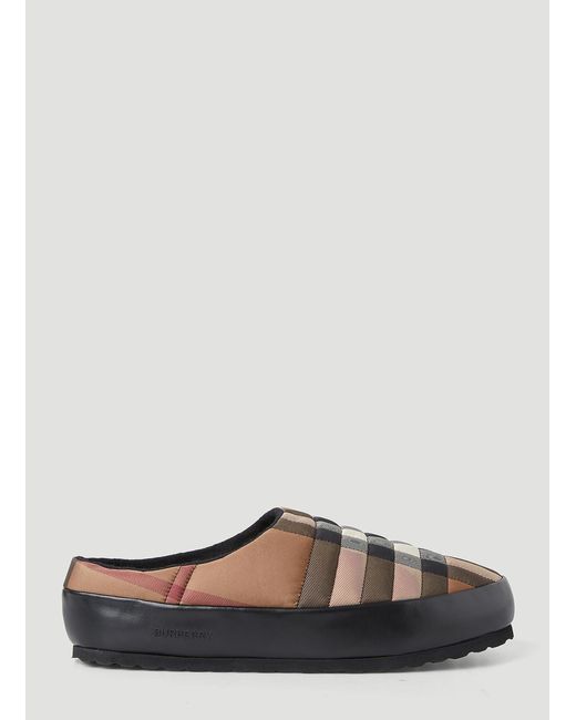 Burberry Canvas Northaven Vintage Check Slip Ons in Brown for Men Lyst