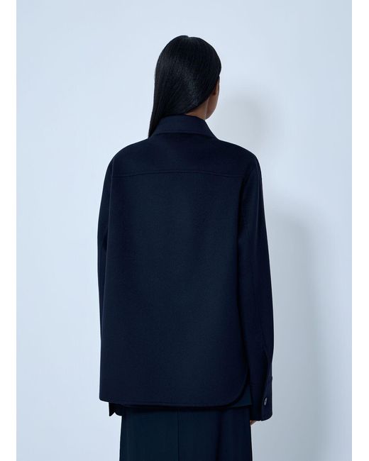 Jil Sander Blue Cashmere Jacket