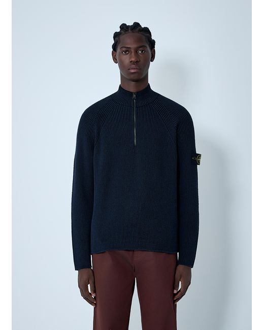Stone Island Blue Compass Patch Polo Shirt for men