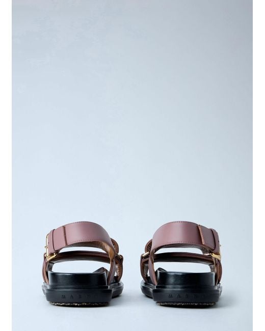 Marni White Fussbett Sandal