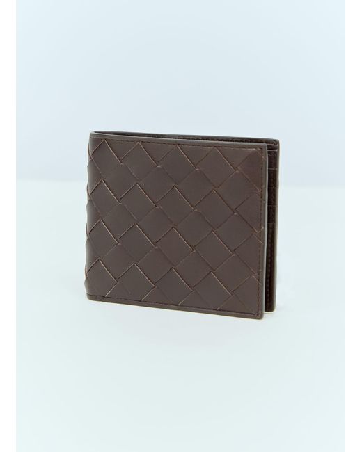 Bottega Veneta Brown Intrecciato Bi-fold Wallet for men