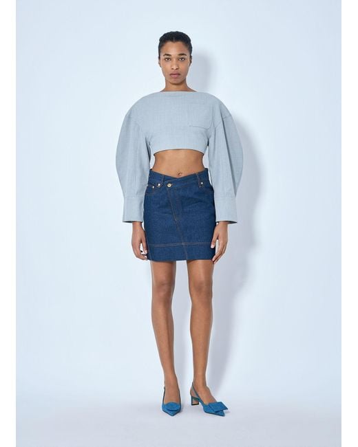 Jacquemus Blue Le Haut Casaco Top