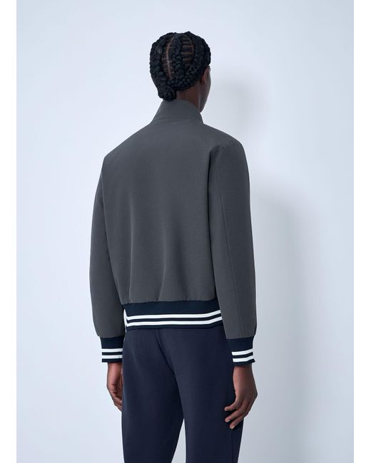 Moncler Blue Prieure Reversible Down Bomber Jacket for men