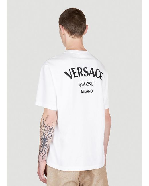 Versace White Man T-shirts L for men