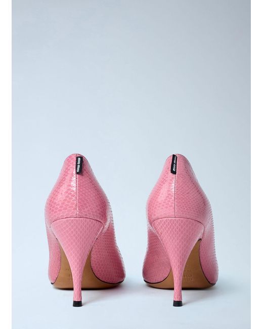 Miu Miu Pink Dãcolletã Pumps