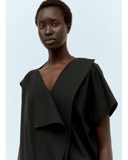 The Row Black Leonie Dress
