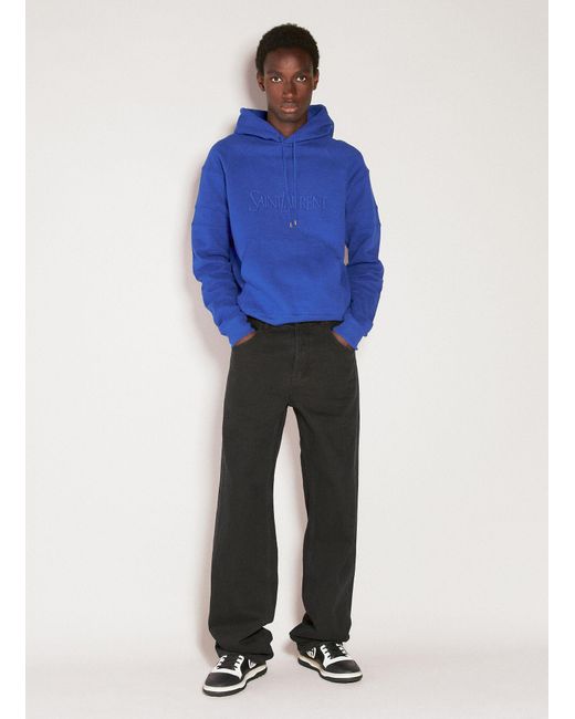 Saint Laurent Black Long Extreme Baggy Jeans for men