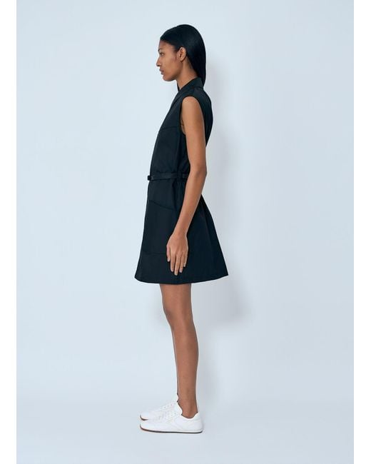 Prada Blue Re-Nylon Belted Mini Dress
