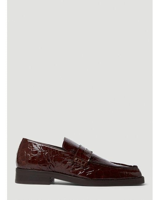 Martine Rose Brown Square Roxy Loafers for men