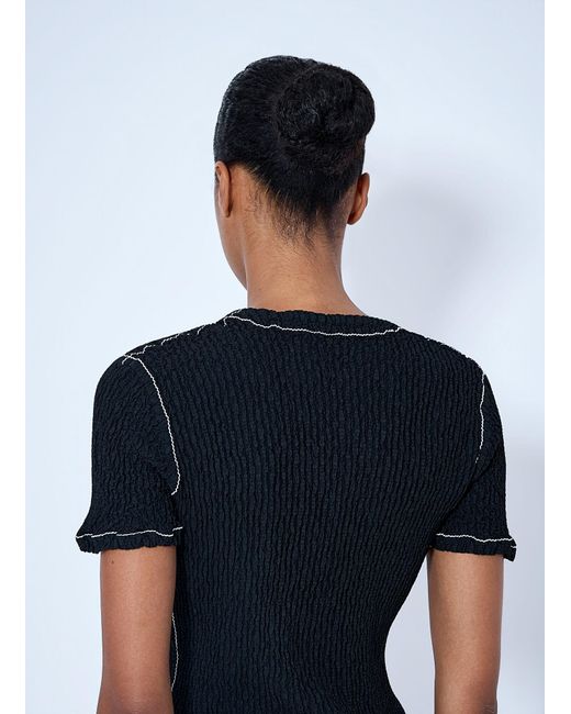 Issey Miyake Blue Wavelet Ensemble Cardigan