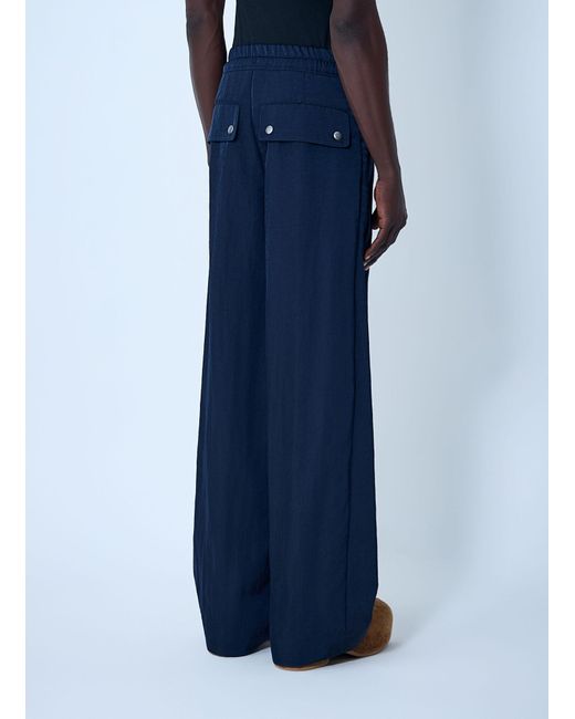Dries Van Noten Blue Drawstring Pants for men