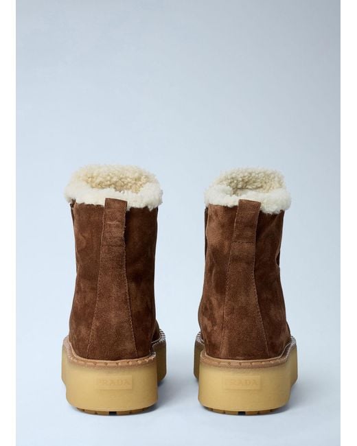 Prada Brown Suede Boots
