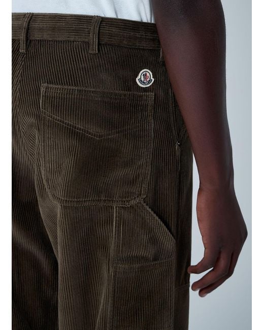 Moncler Black Logo Motif Pants for men