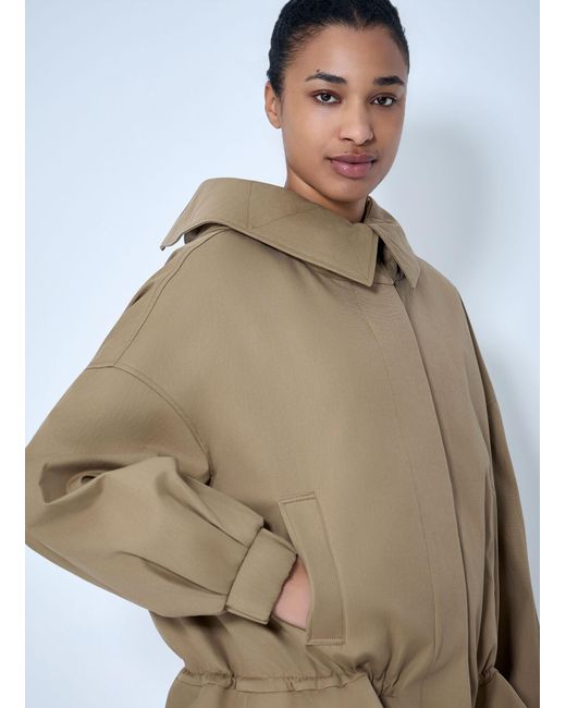 Dries Van Noten Natural Structured Collar Jacket