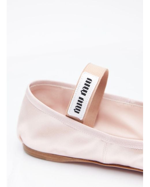 Miu Miu Pink Ballerina Flats