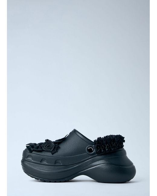 Balenciaga Blue Crocs Mule Strap