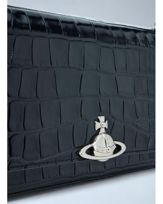 Vivienne Westwood Blue Hazel Medium Shoulder Bag