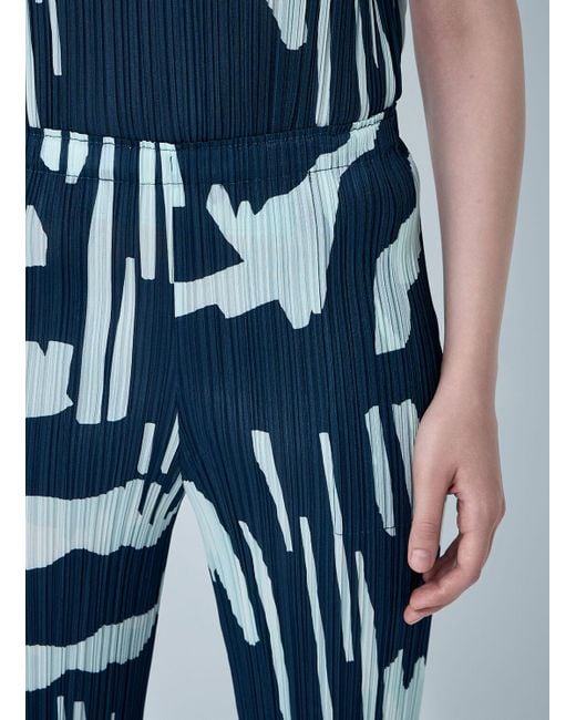 Pleats Please Issey Miyake Blue Pleated Pants