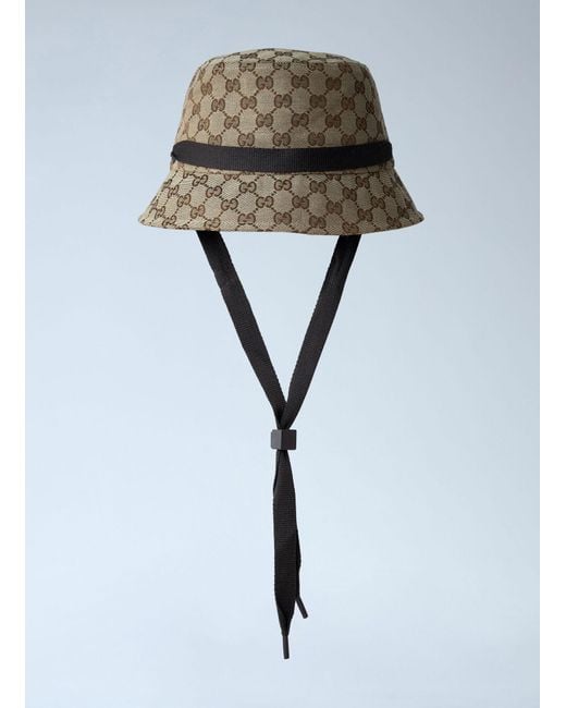 Gucci Multicolor Logo Motif Bucket Hat for men