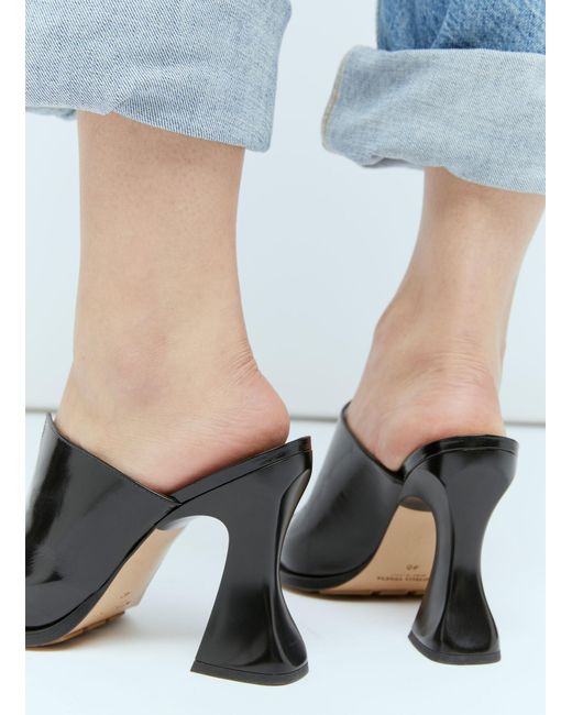 Bottega Veneta Blue Cha-Cha Heeled Mules