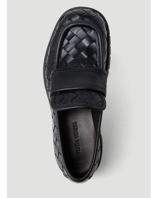 Bottega Veneta Black Haddock Loafers for men