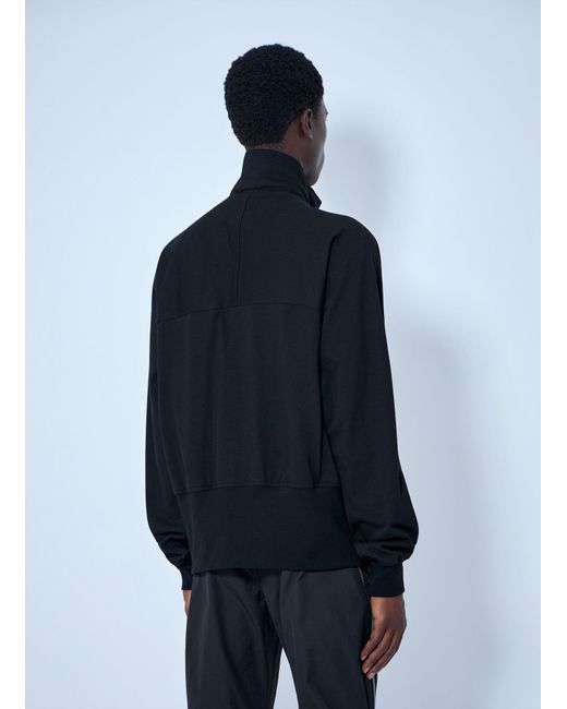 Rick Owens Blue High-Neck Zip-Up Jacket for men