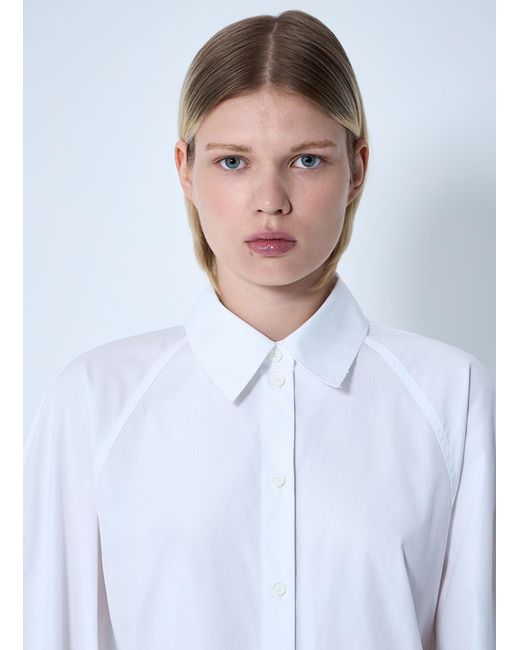 Totême  White Raw Raglan Shirt