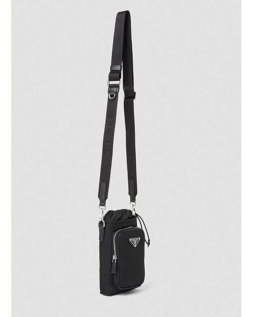 Prada White Re-Nylon Pouch Bag for men