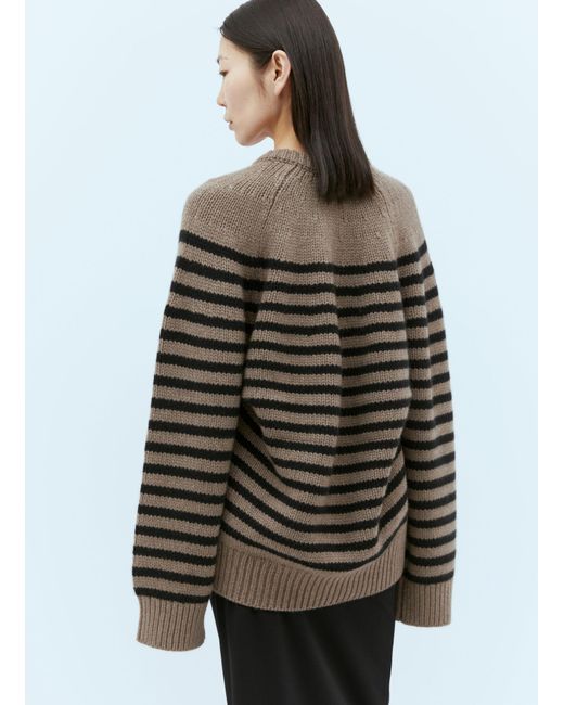 Khaite Brown Nalani Cashmere Sweater