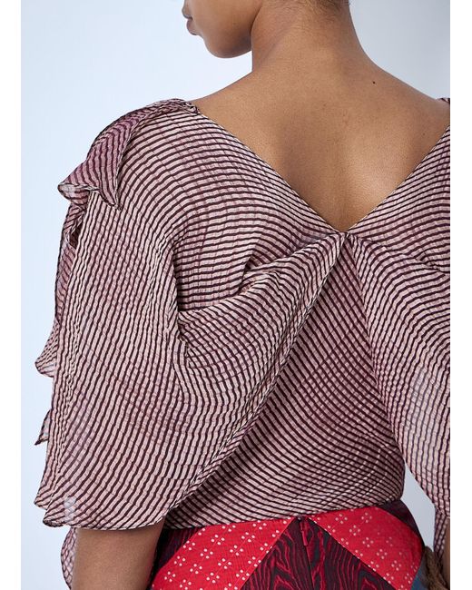 Kiko Kostadinov White Plexus Blouse