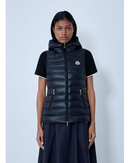 Moncler Blue Glygos Short Down Vest