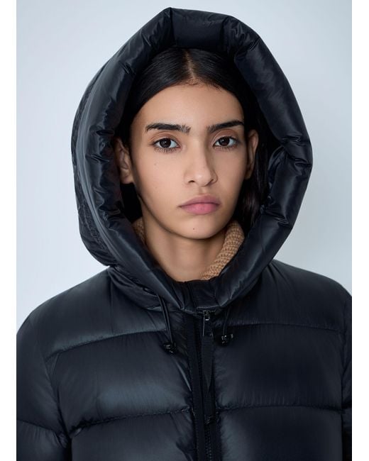 Moncler Blue Suyenne Hooded Down Jacket