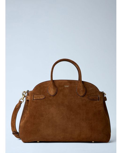 COACH Brown Soft Empire Carryall Handbag 40