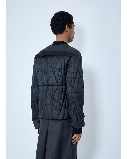 Moncler Blue Rick Owens Geocamo Flight Bomber Jacket