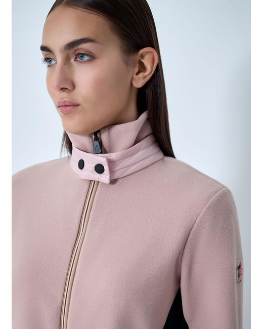 Moncler Pink Contrast Panel Sweatshirt