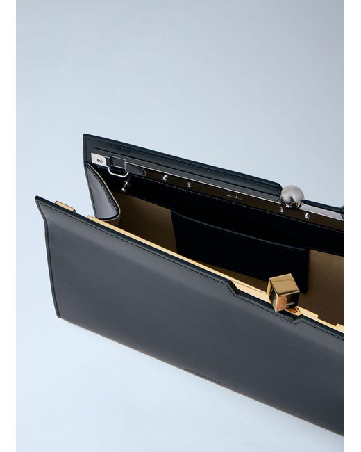 Jacquemus Blue Le Salon Leather Shoulder Bag