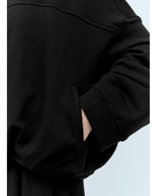 Dries Van Noten Black Zip-up Hooded Sweatshirt
