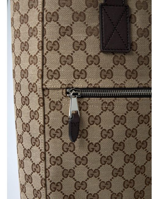 Gucci Gray Medium Gg Canvas Tote Bag for men