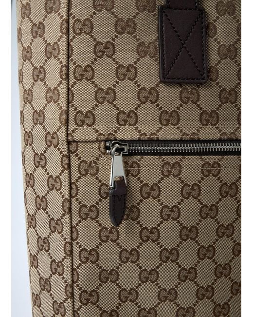 Gucci Gray Medium Gg Canvas Tote Bag for men