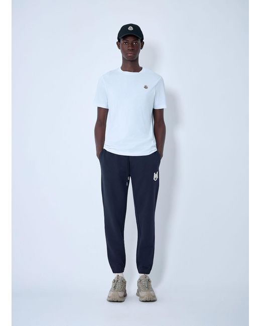 Moncler Blue Logo Motif Track Pants for men