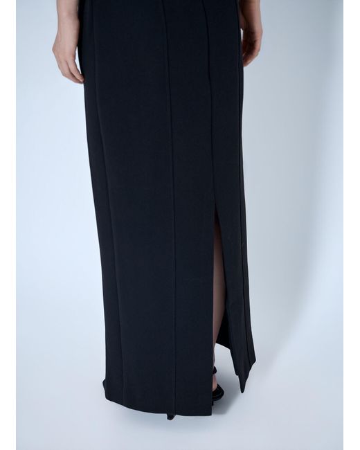 Totême Blue Strapless Pocket Dress