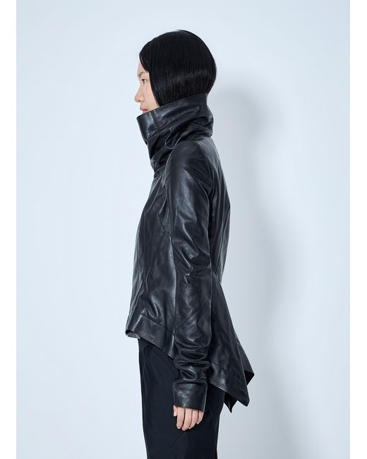 Rick Owens Blue Naska Biker Jacket