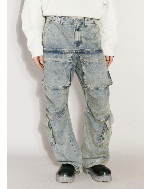 Entire studios Gray Heavy Cargo Jeans for men