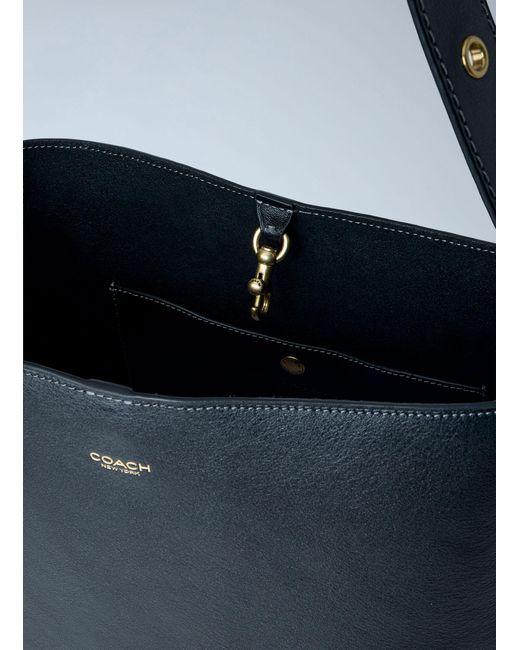 COACH Blue Bleecker Bucket Bag
