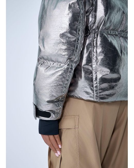 Moncler Gray Celaque Short Down Jacket