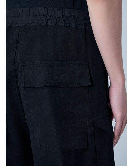 Rick Owens Blue Drkshdw Double Cargo Jumbo Belas Pants for men