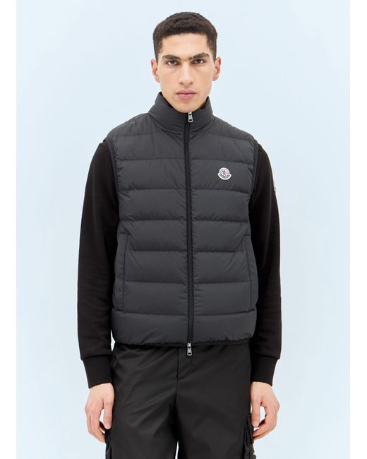 Moncler Gray Contrin Down Gilet for men