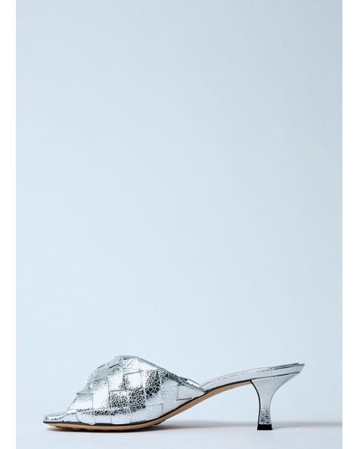 Bottega Veneta Blue Blink Heeled Mules